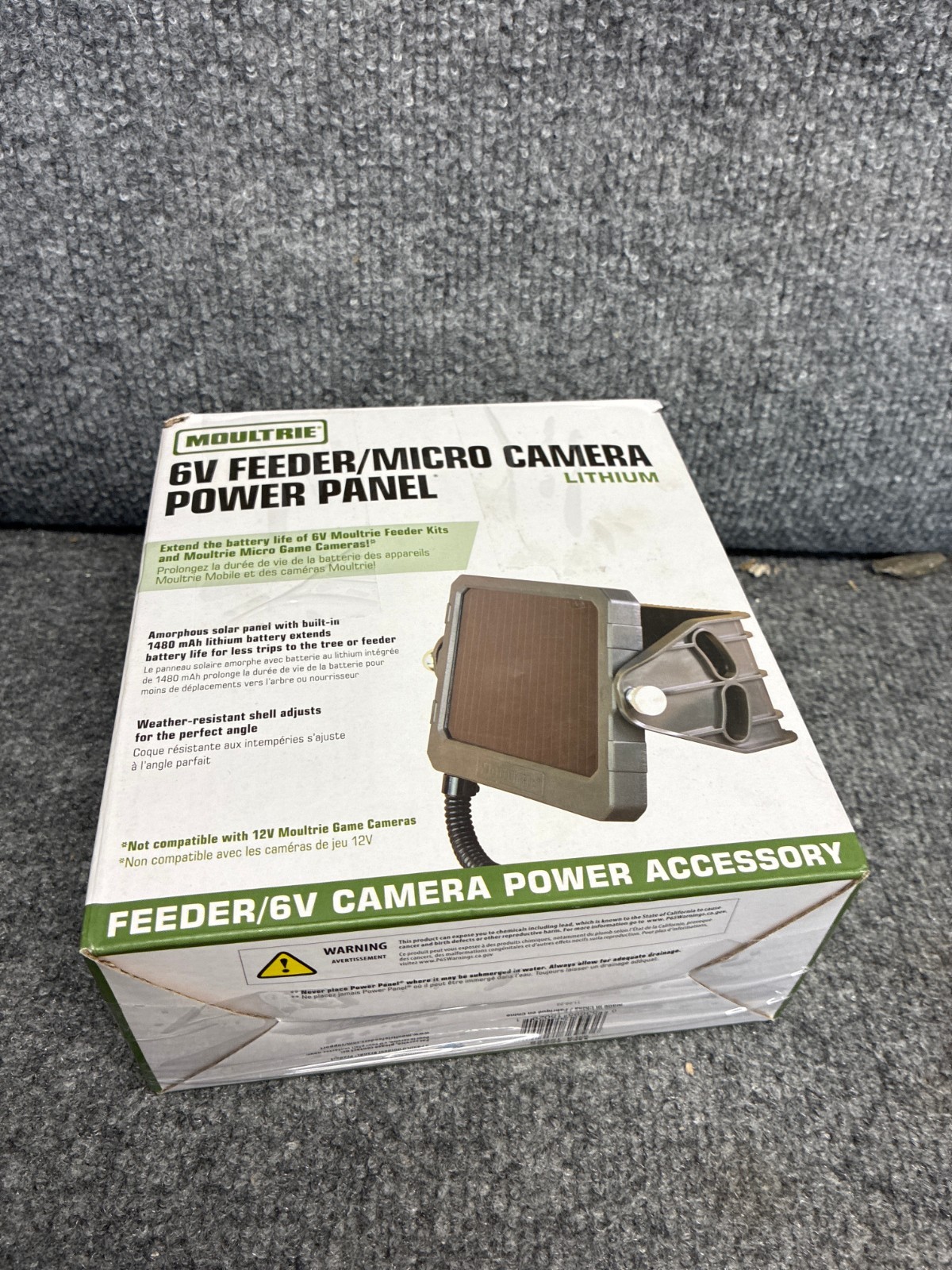 Moultrie MFA15029 6V Feeder Micro Camera Solar Power Panel External Battery Case