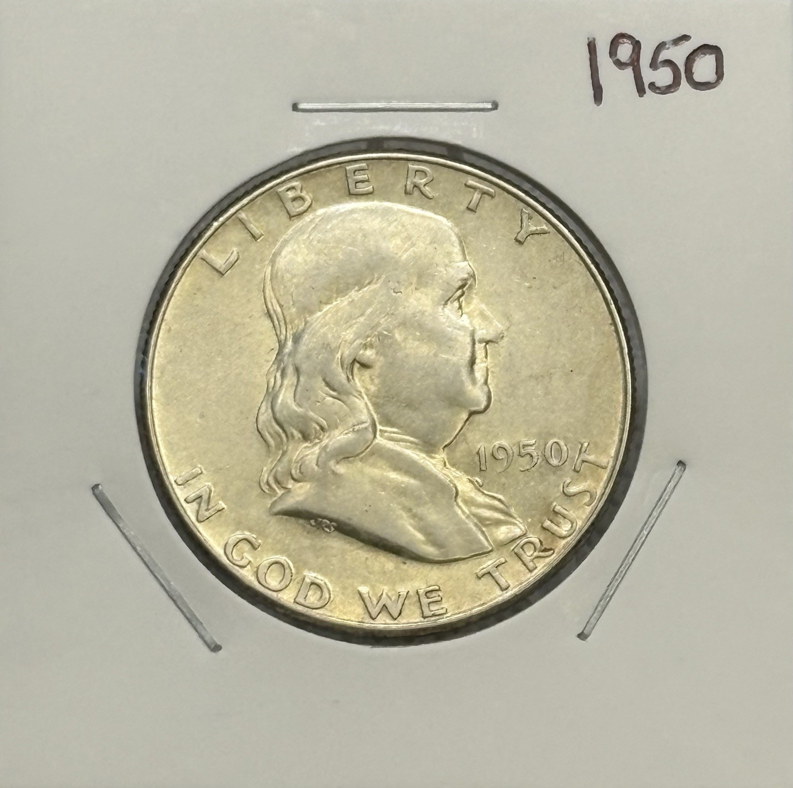 1950 Franklin Half Dollar, 90% Silver, Very Nice, Very Low Mintage, FBL? 🔥👀