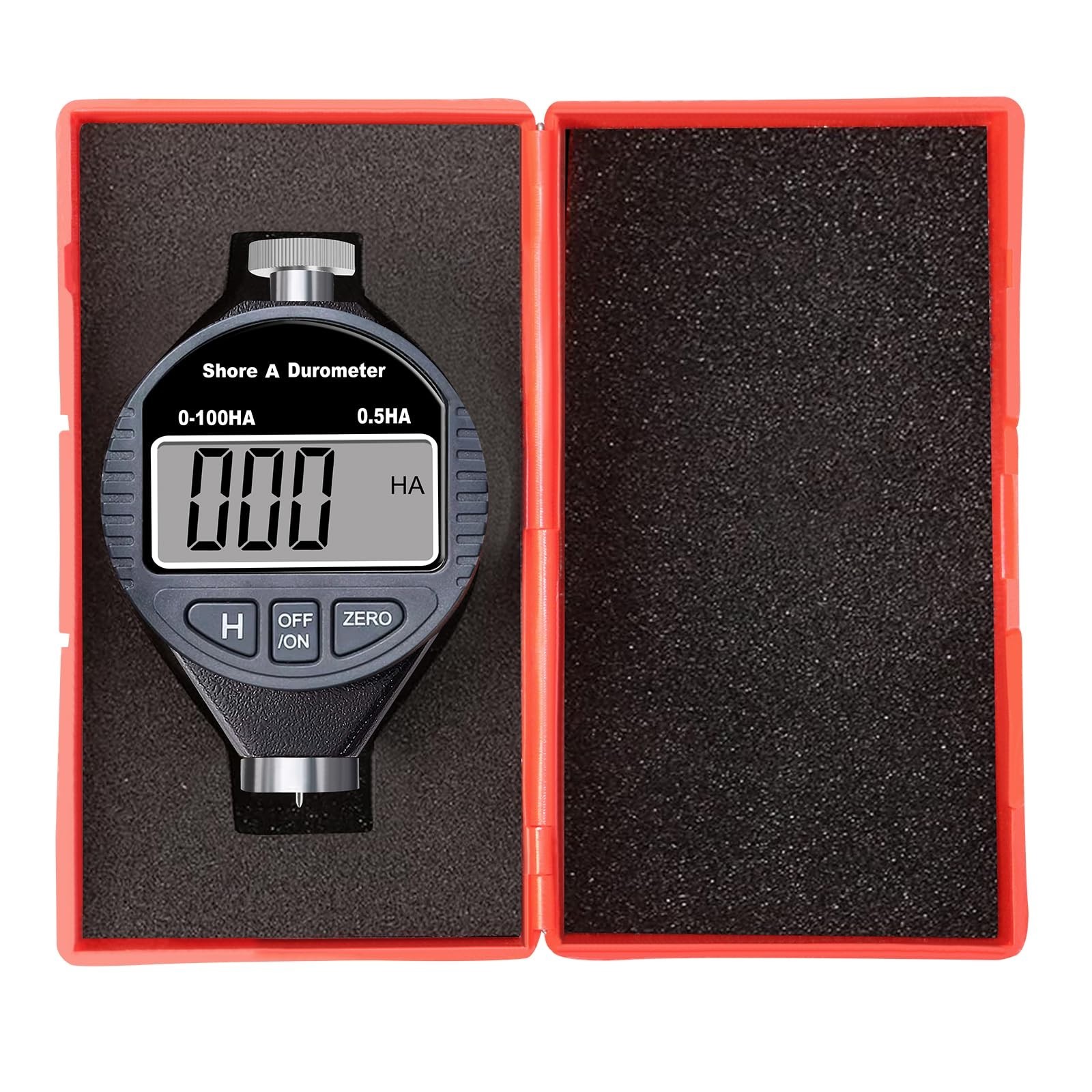 Digital Durometer Shore Type A 0-100HA Hardness Tester for Rubber, Plastic, Tire