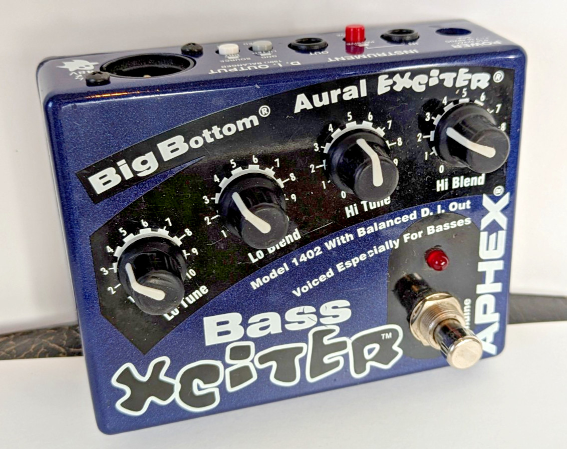 Aphex Bass Xciter 1402 Bass Exciter DI Preamp Pedal for Bass Guitar Made in USA!