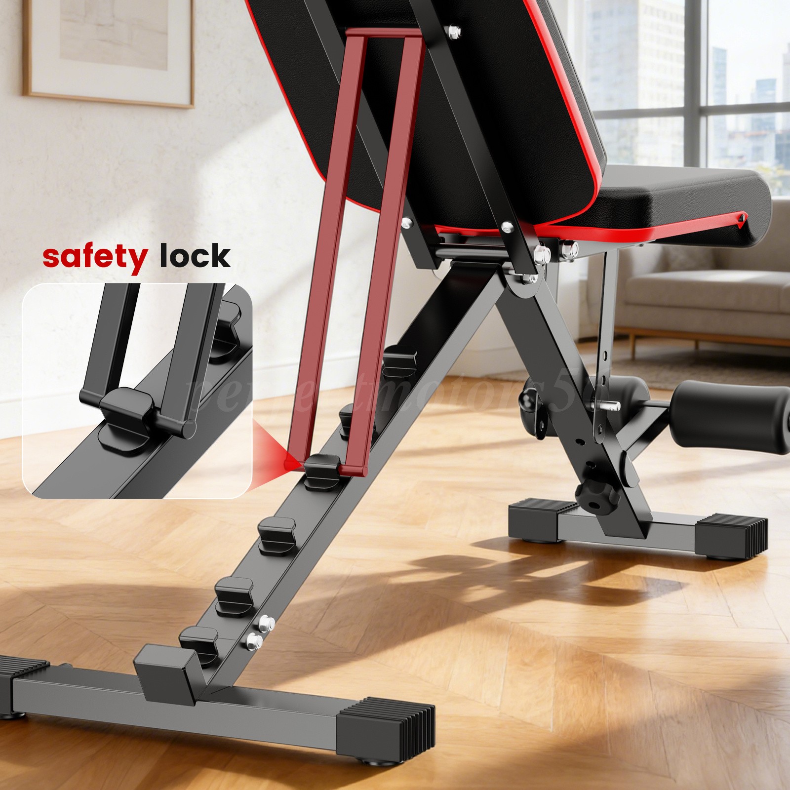 700LBS Adjustable Foldable Weight Bench Home Gym Strength Training Workout Bench