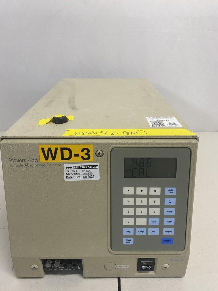 Waters TUV-486 HPLC Detector Tunable Absorbance Functional Powers O (BB3362912)