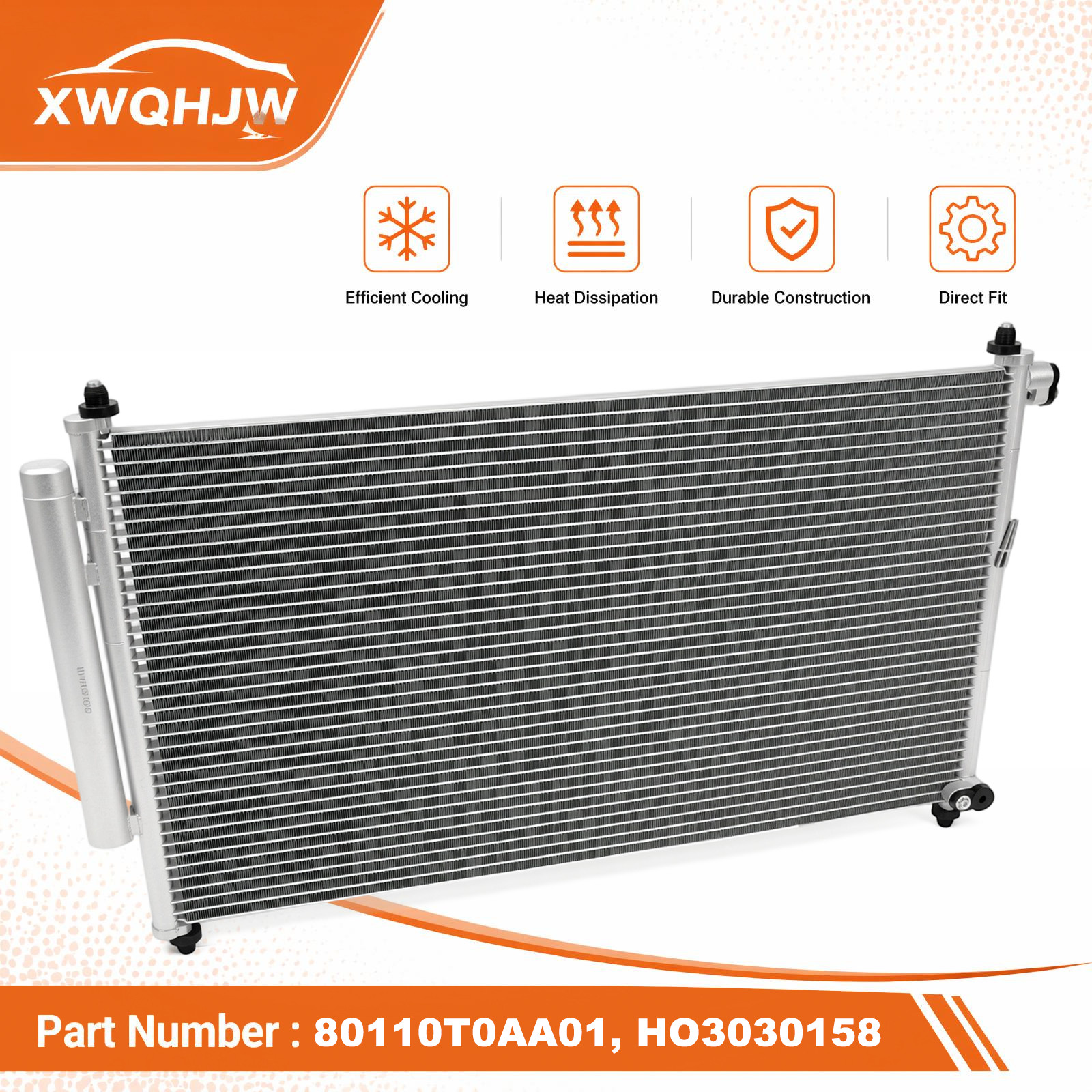 AC Condenser for 2012 2013 2014 2015 2016 Honda CRV CR-V 2.4L W/ Receiver Drier