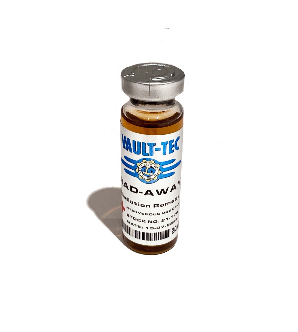 Fallout Vault-Tec Rad Away Serum Vial Prop V3