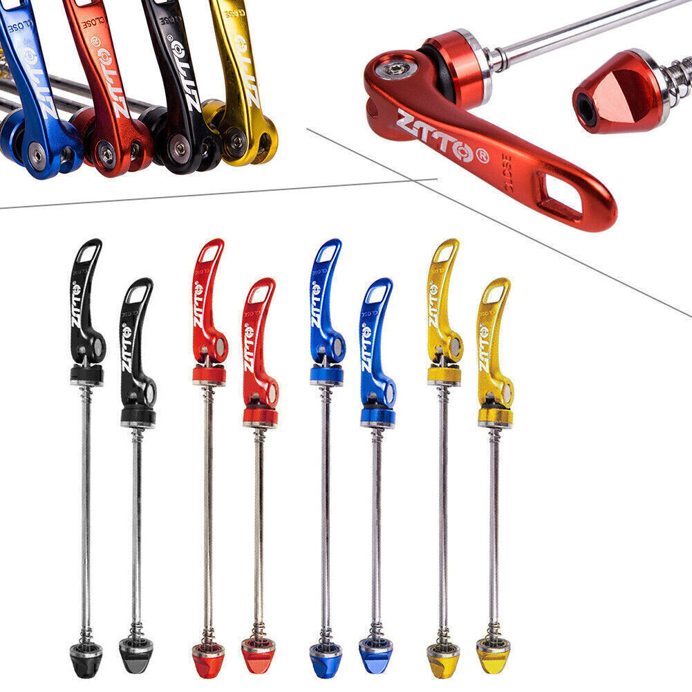 PAIR ZTTO Aluminum Alloy MTB Road Bicycle Quick Release Wheel Skewers Lever Clip