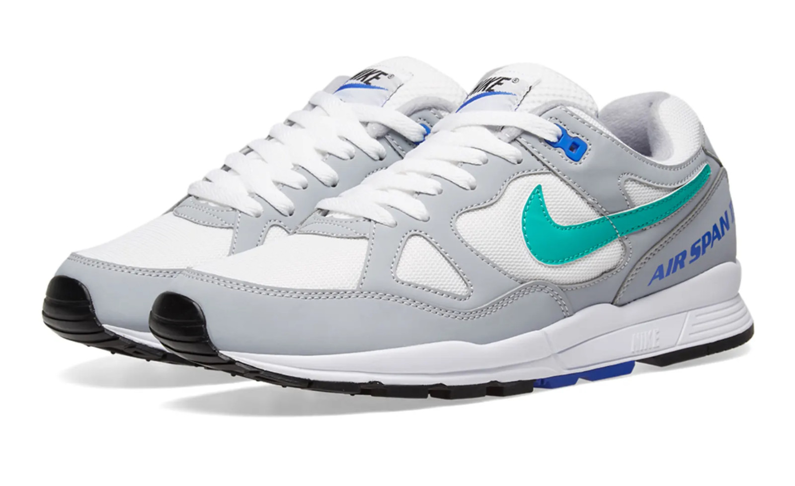 Nike Air Span II White Clear Emerald Wolf Grey SZ 9-13 Men's AH8047-012