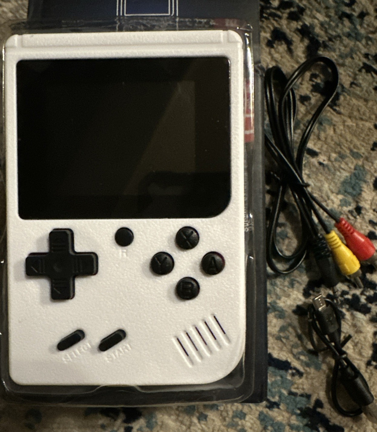 Game Box Plus digital game system, rechargeable battery - white