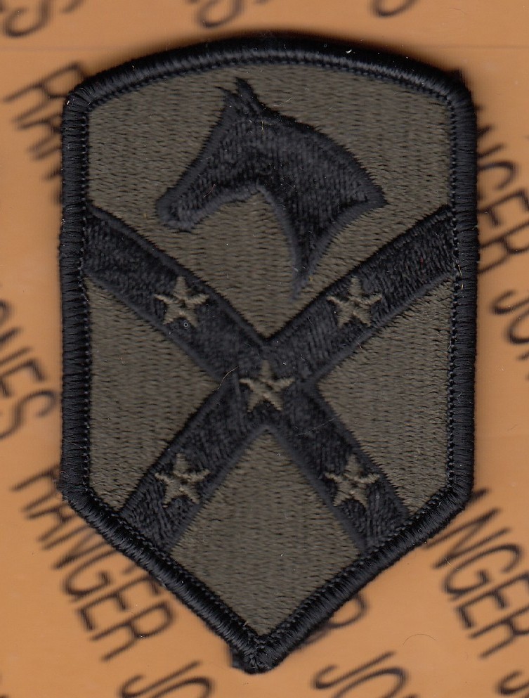US Army 15th Sustainment Brigade ~2.75" OD Green Black BDU uniform patch m/e