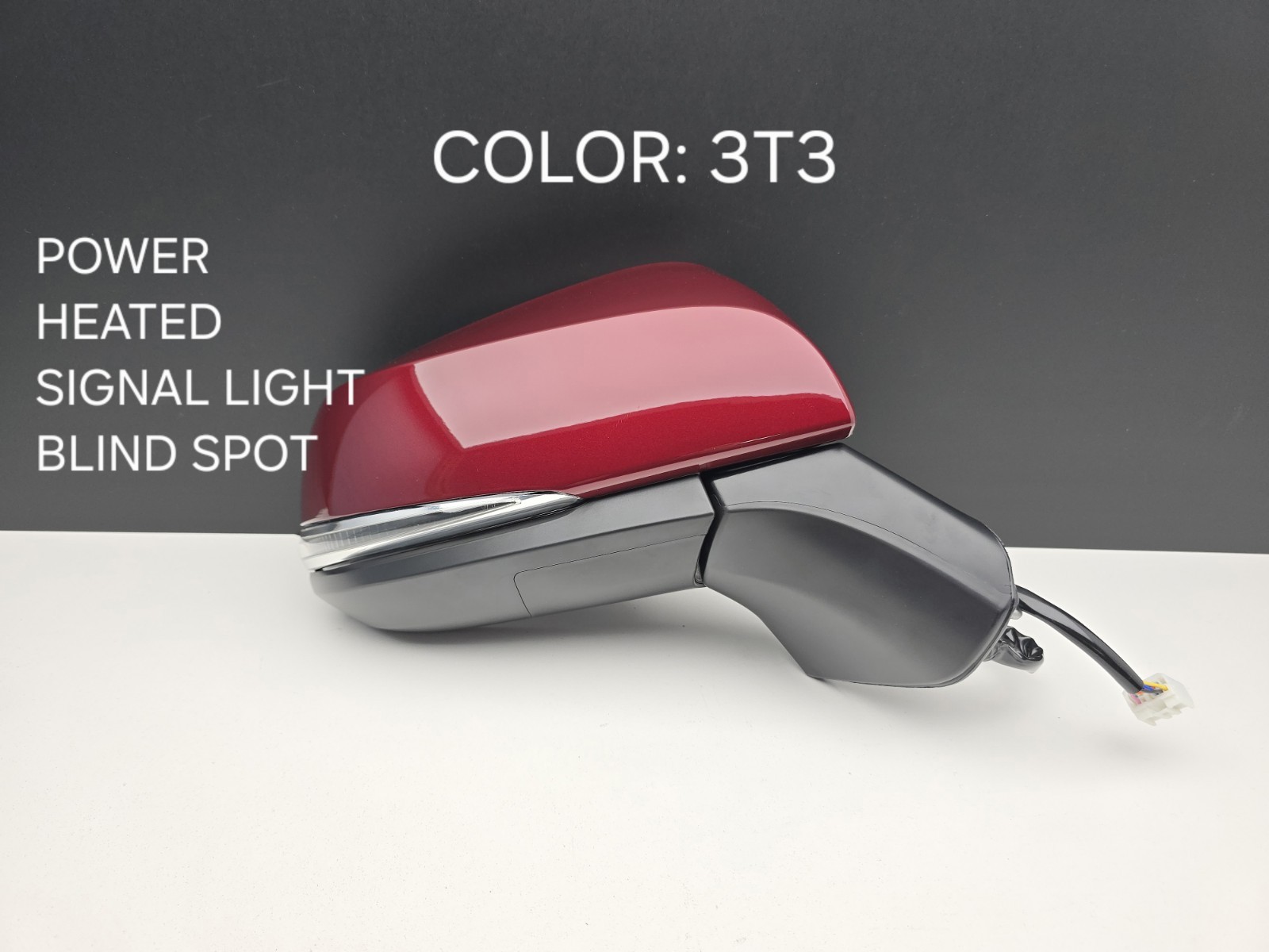 2019-2024 TOYOTA RAV4 RH Passenger Door Mirror Heated w/Signal W/BSM COLOR: 3T3