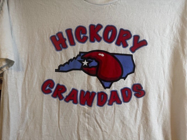 Hickory Crawdads Adult Short Sleeve T Shirt Size 2XL