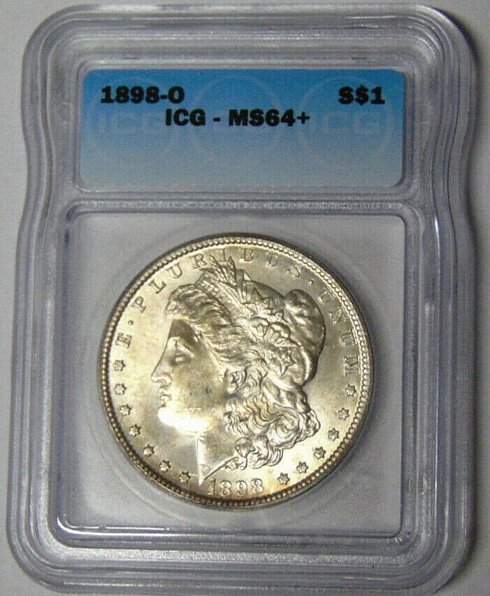 ICG MS64+ 1898-O Morgan Silver Dollar New Orleans Mint #5469651101