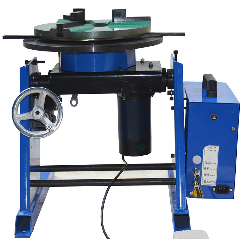 110V 30KG Rotary Welding Positioner with 7.8‘’/200mm 3 Jaw Lathe Chuck 1~15RPM
