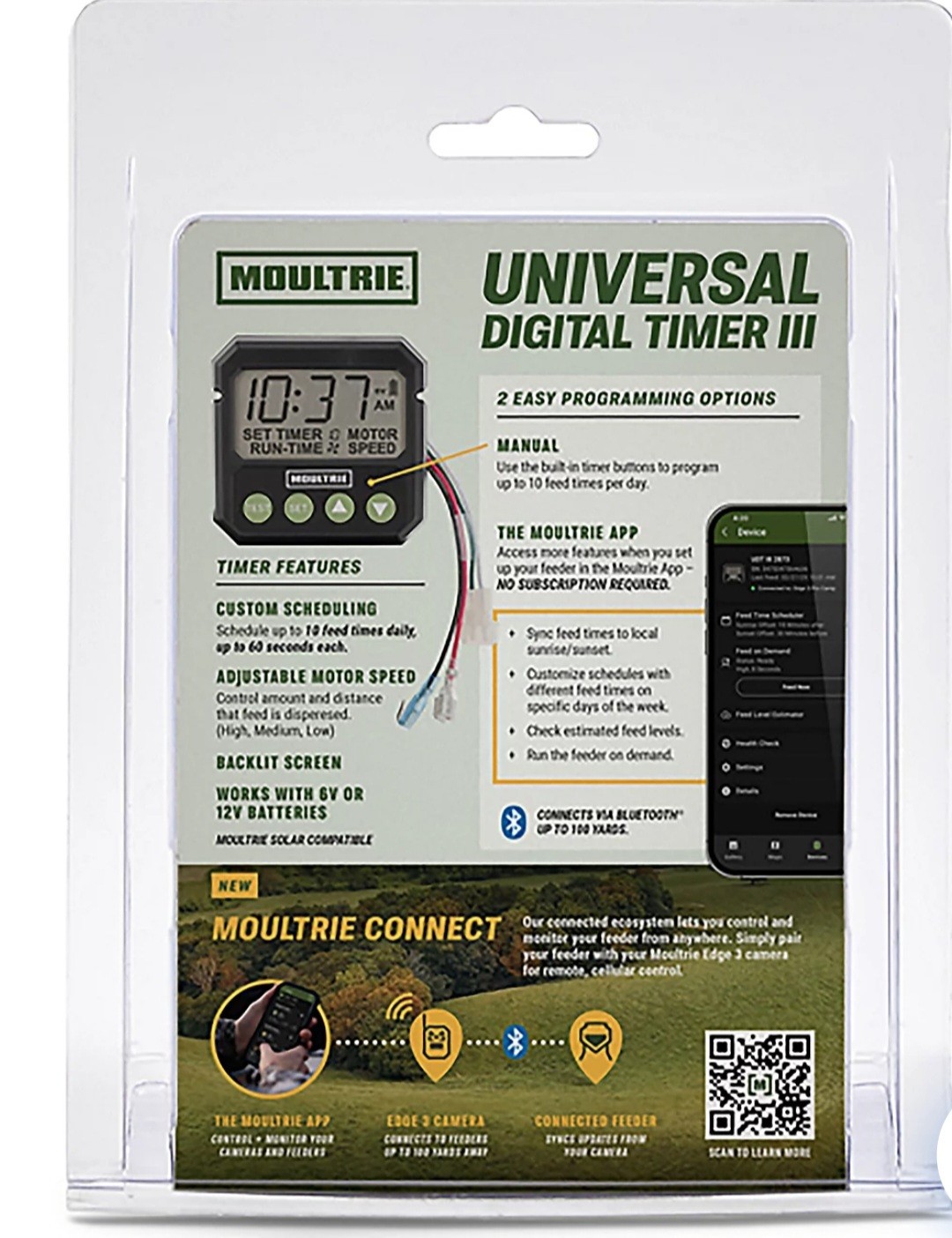 MOULTRIE UNIVERSAL DIGITAL TIMER III FOR WILDGAME FEEDER 6V/12V MFA-15095