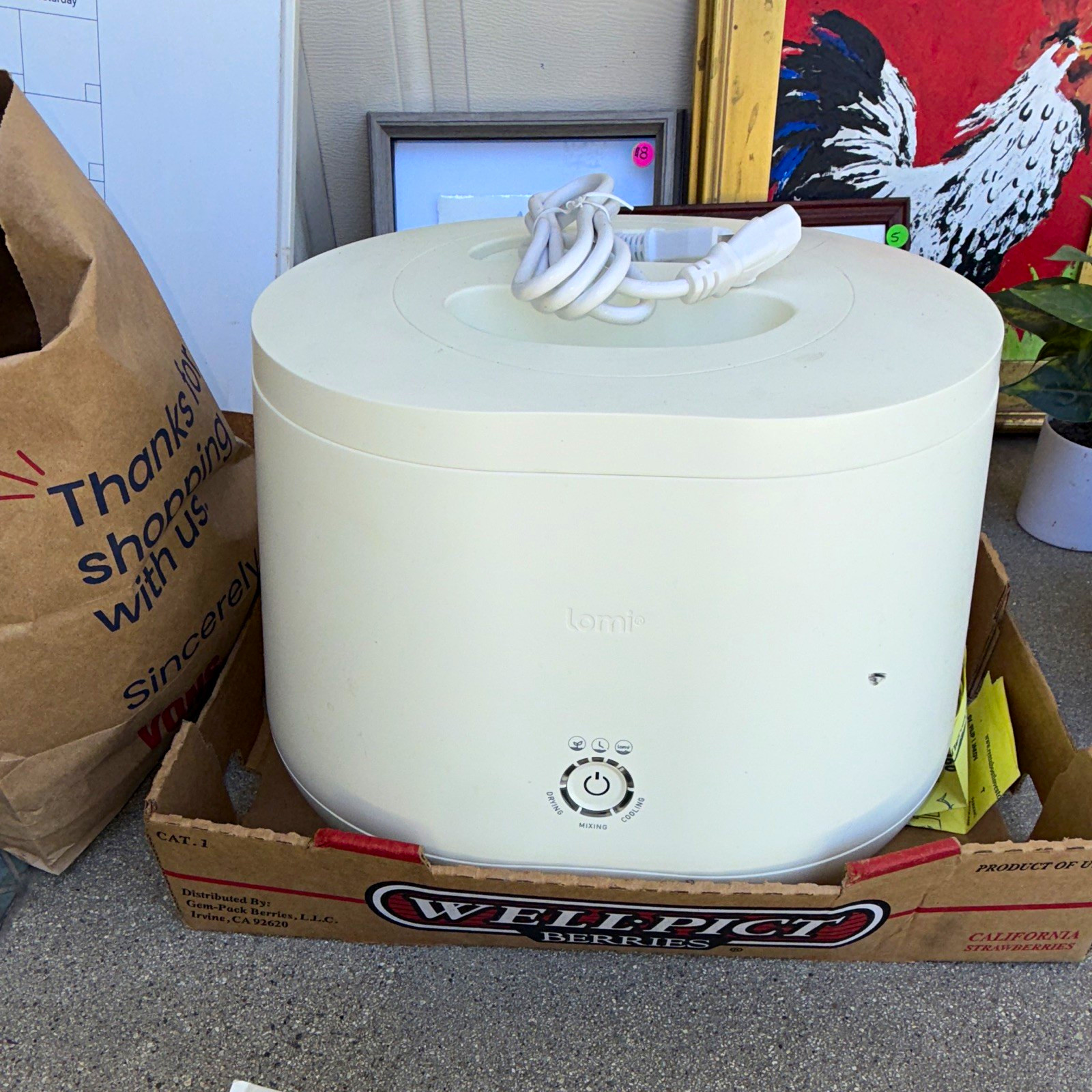 Lomi LomiPod Compost Accelerator Countertop Unit, White, Electric 500W 120V