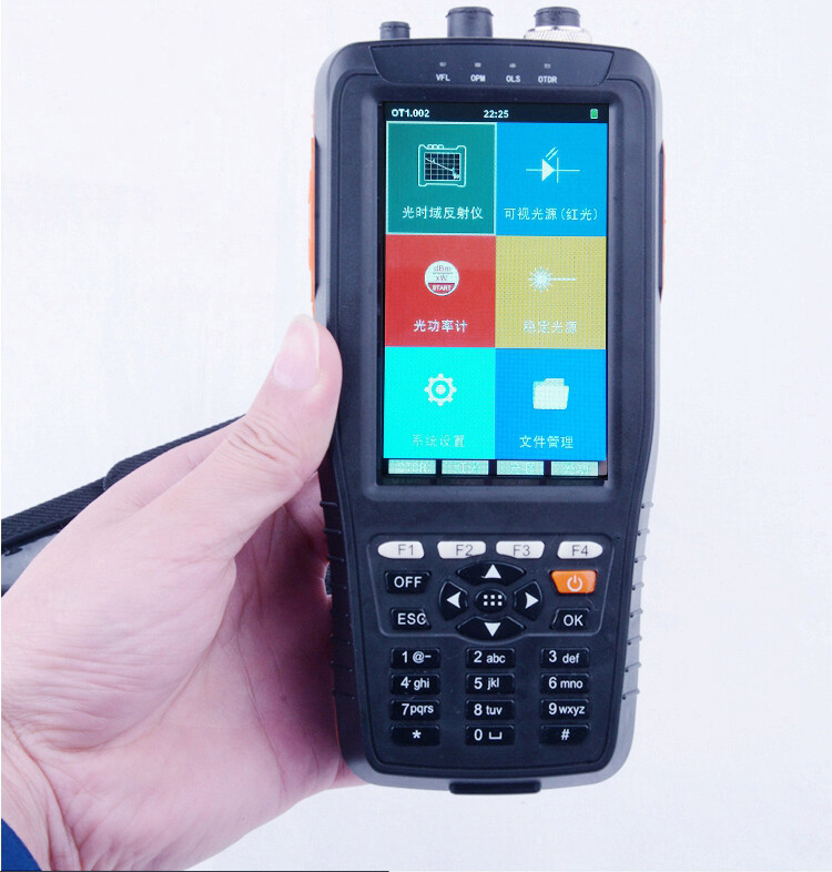 4 IN 1 Smart OTDR 60KM 1310/1550nm 22/20dB Optical Time Domain Reflectometer VFL