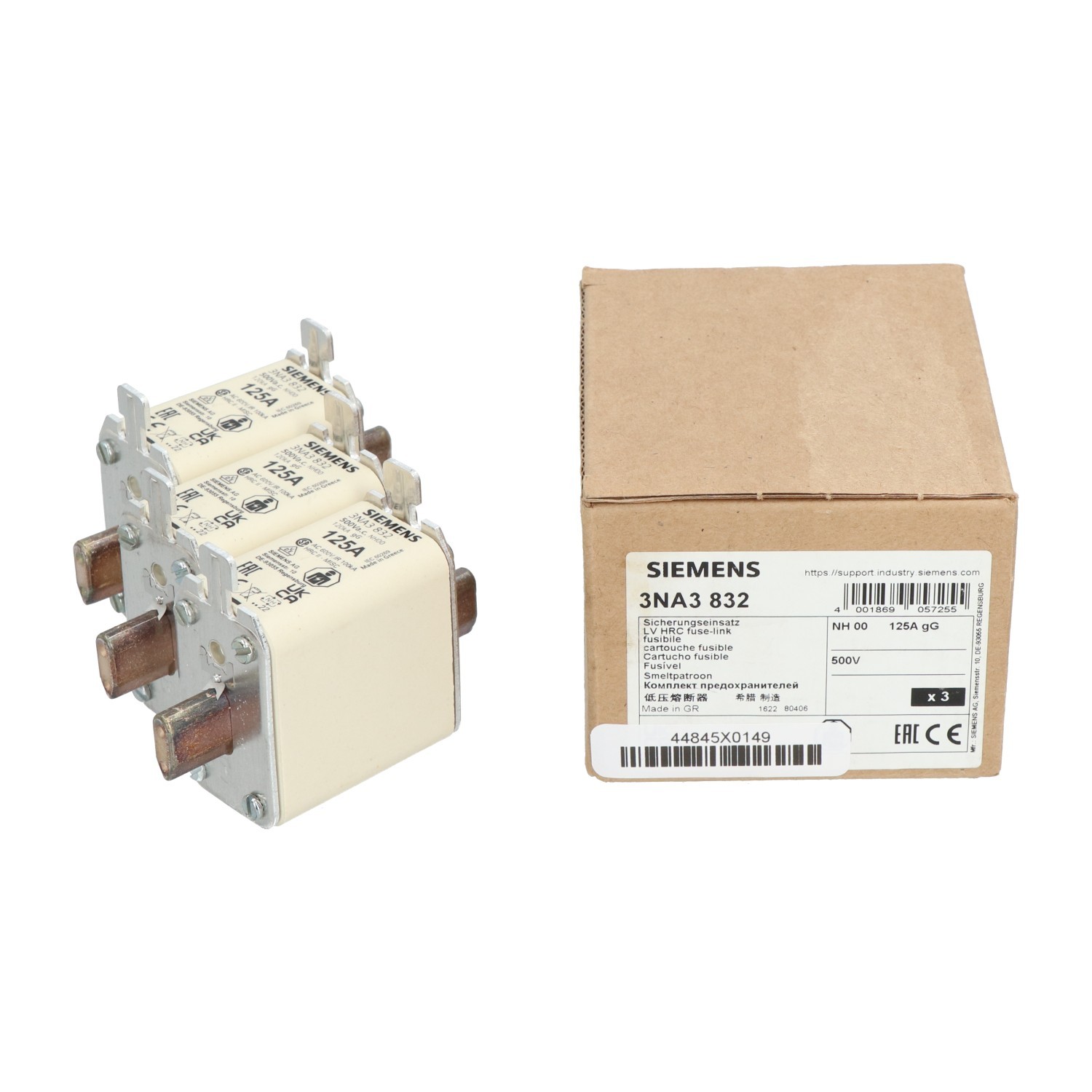 Siemens 3NA3832 New NFP (3pcs)