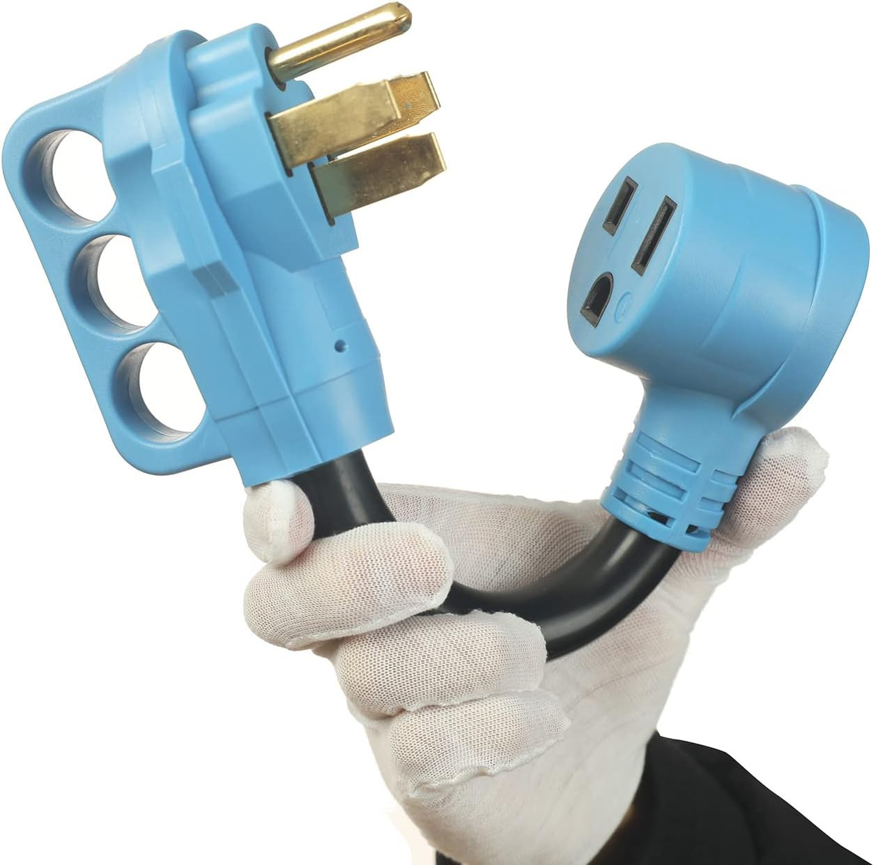 RV Plug 50 Amp to Welder Power Adapter,Nema 14-50P to 6-50R 4 Prong Plug to 3 Pr