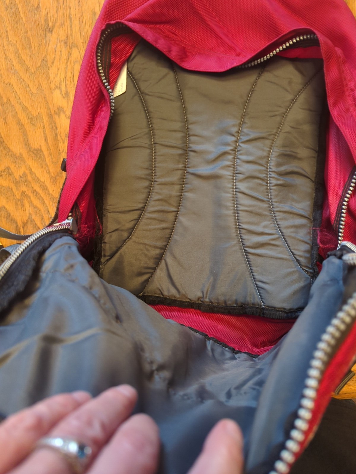 Eddie Bauer EBTEK Backpack EB1920 Red & Black Outdoors Large