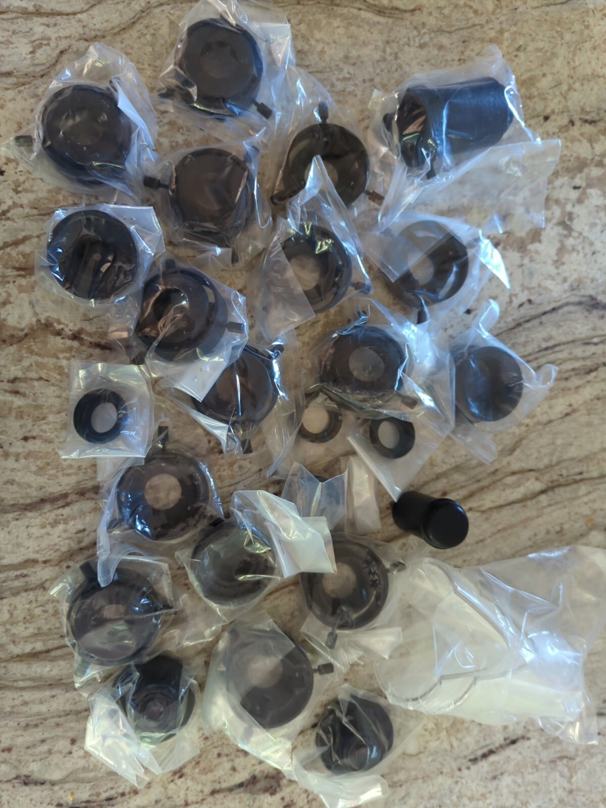 Lot Of Motic Auxiliary Parts Adapters For 2500 Motion 5  Zoom Microscopes Lenses