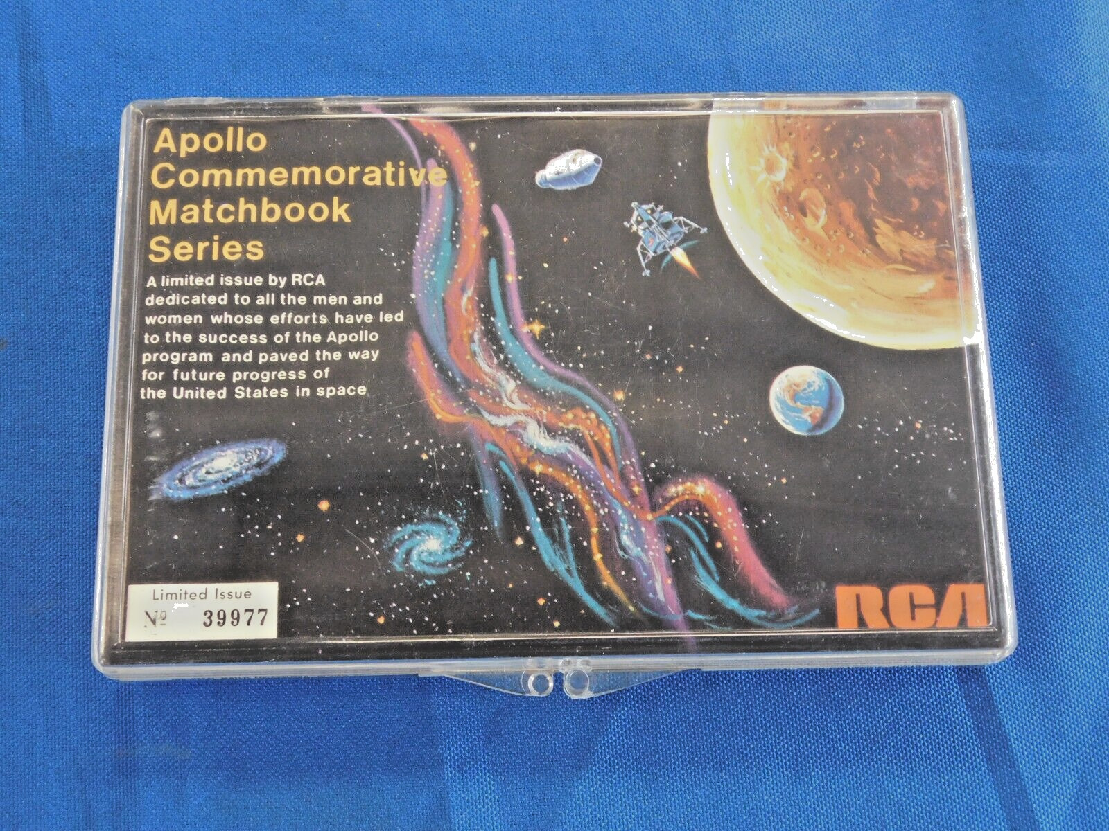 Apollo Commemorative Matchbook Series by RCA Limited Issue No. 39977 Set of 12