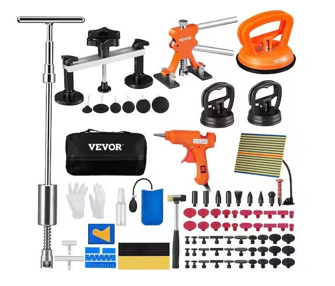 Dent Removal Kit, Paintless Dent Repair Kit with Golden Lifter, Bridge Puller