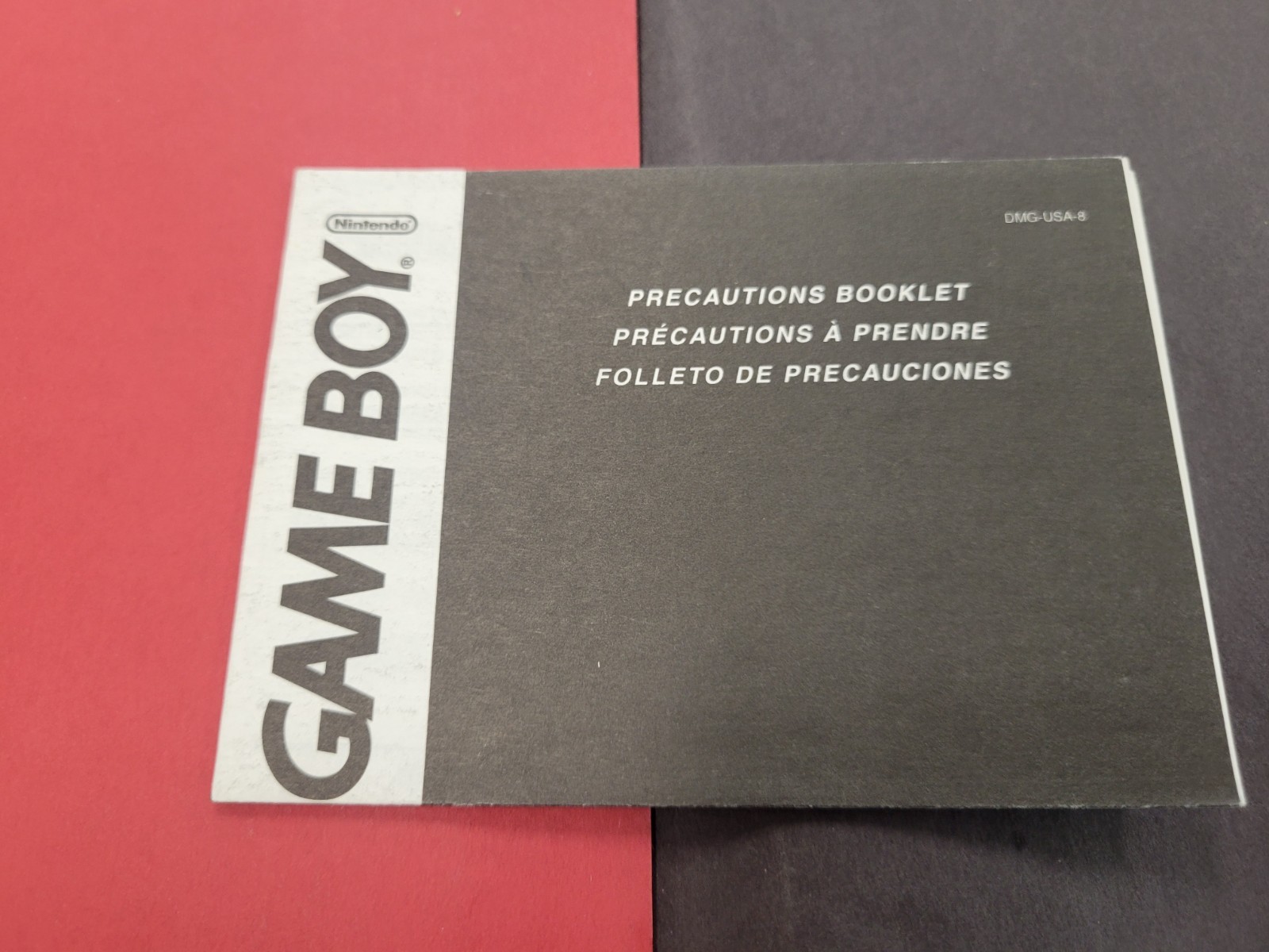 Game Boy Precautions Booklet DMG-USA-8