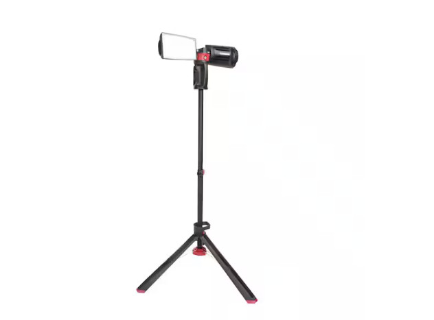 Husky 7000 Lumens Portable Corded LED Work Light with Tripod