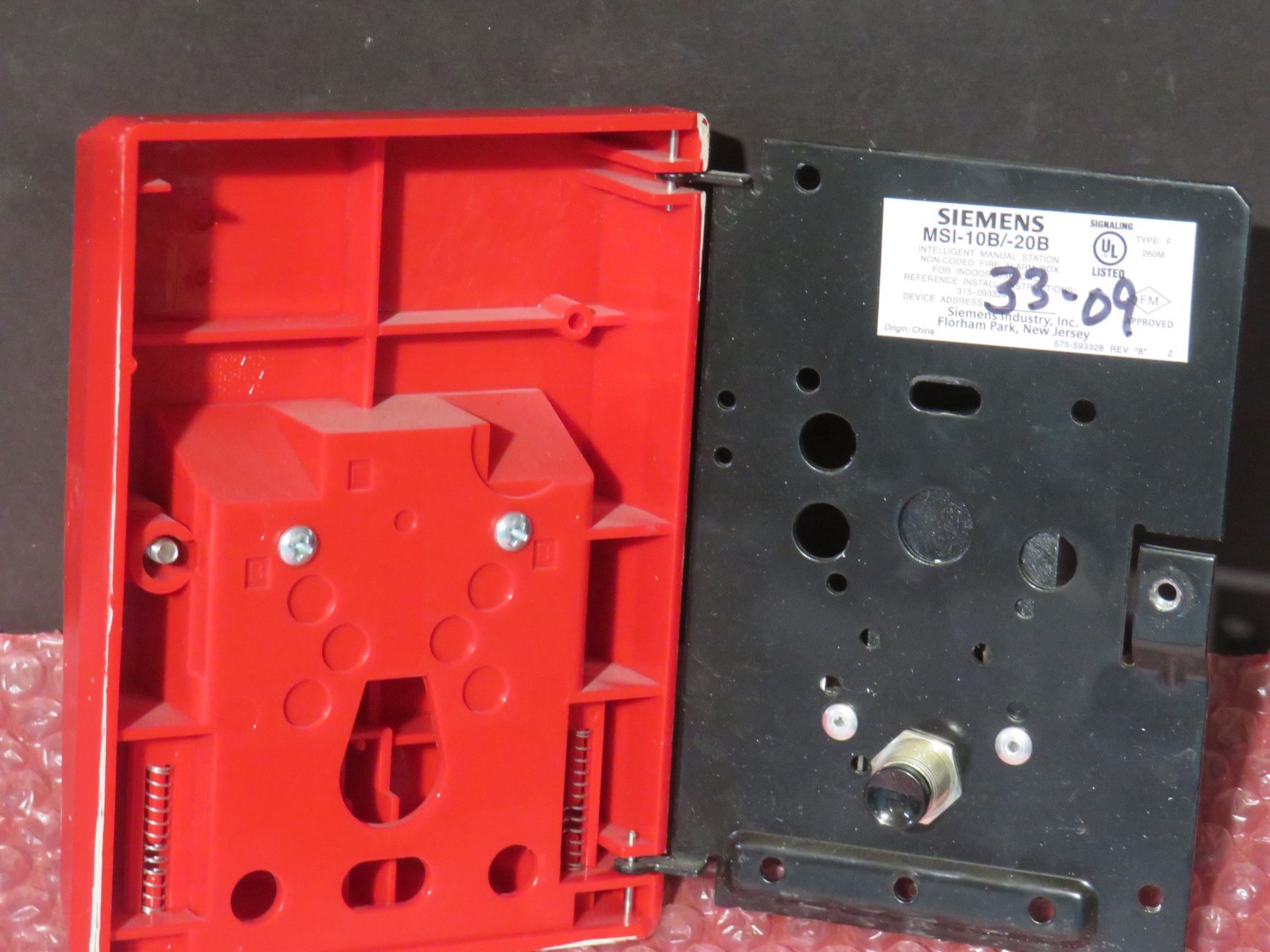 SIEMENS MSI-20B FIRE ALARM PULL STATION LARGE QUANTITY