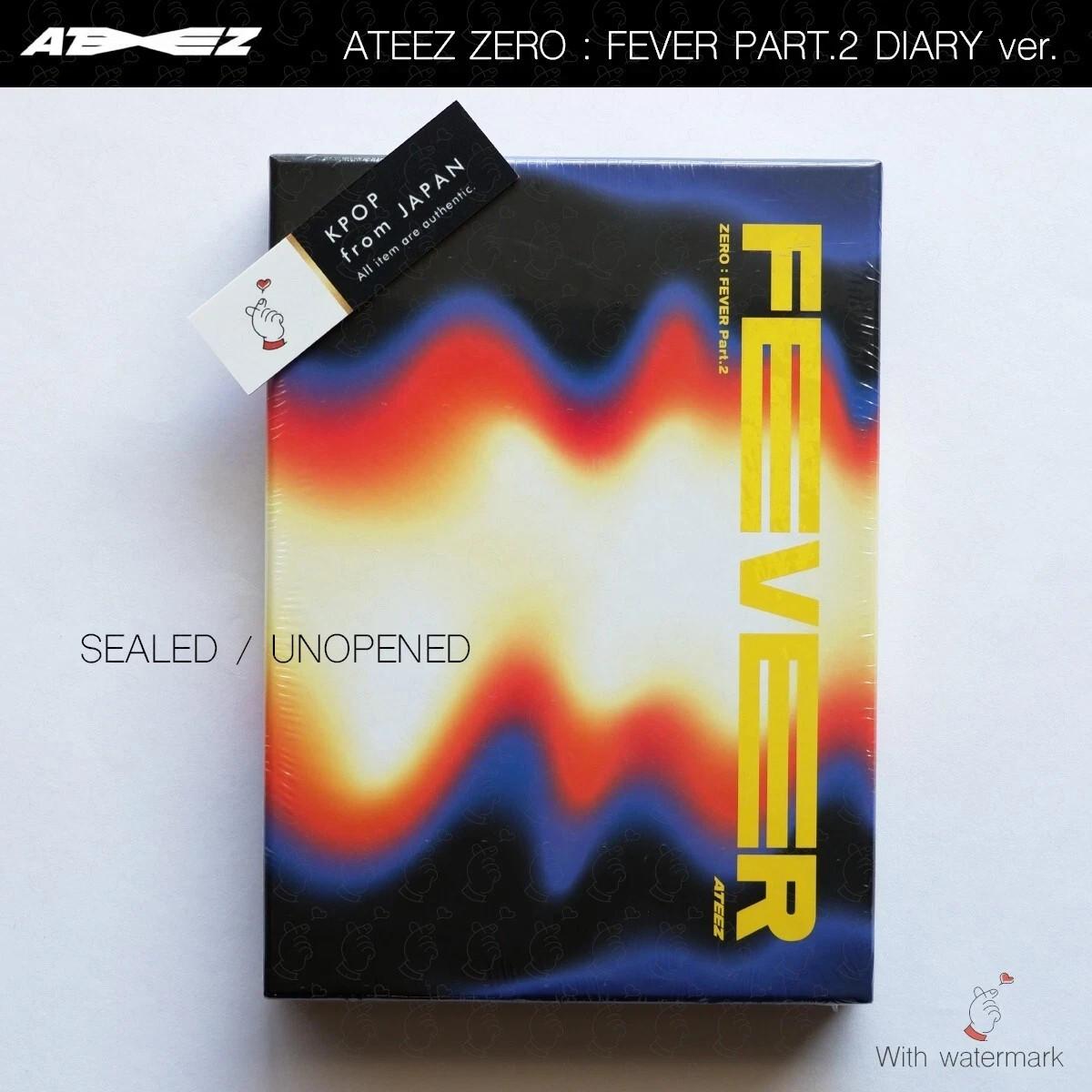 SEALED ATEEZ Zero Fever Part 2 DIARY ver. pt.1 part.1 Unopened