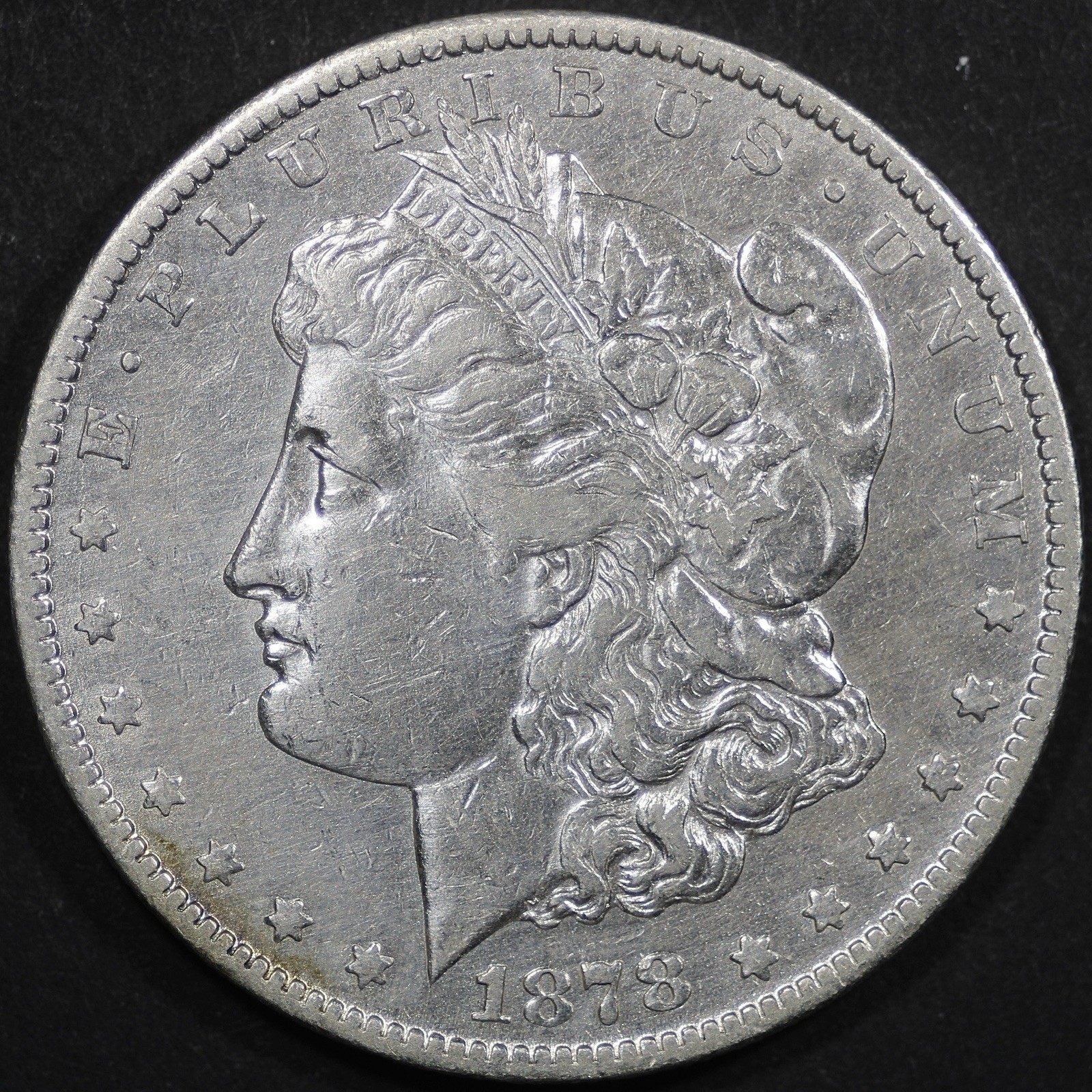 1878-CC Morgan Silver Dollar - $1 Raw XF Details - Cleaned
