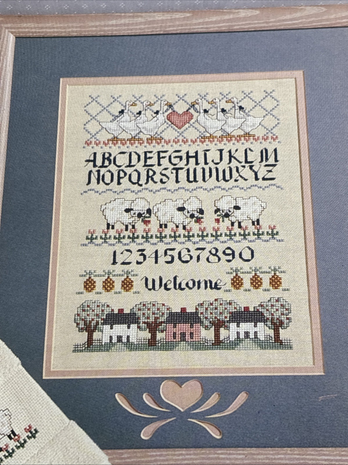 Country Sampler Geese Lambs Cross Stitch Pattern Magazine Pages