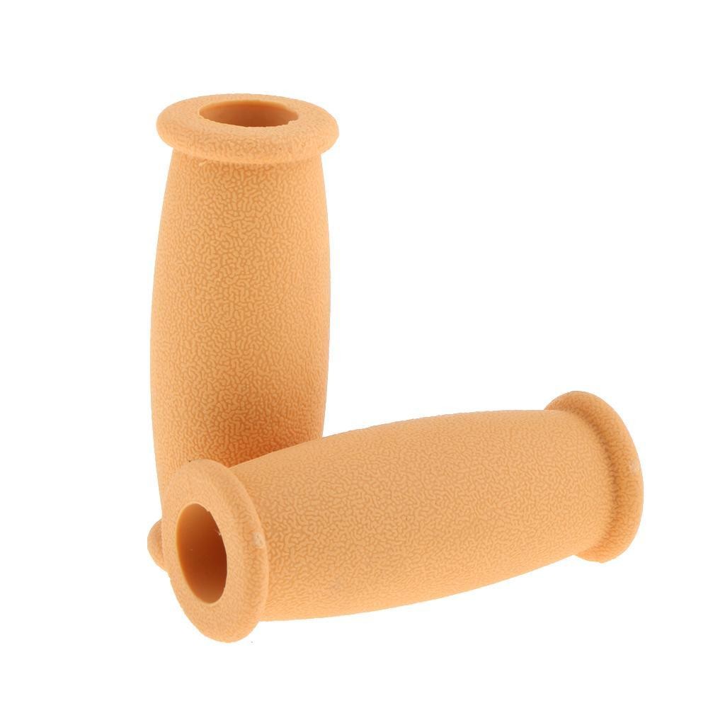 1 Pair Crutch Replacement Part Pad Anti-slid Crutches Grip Covers Yellow