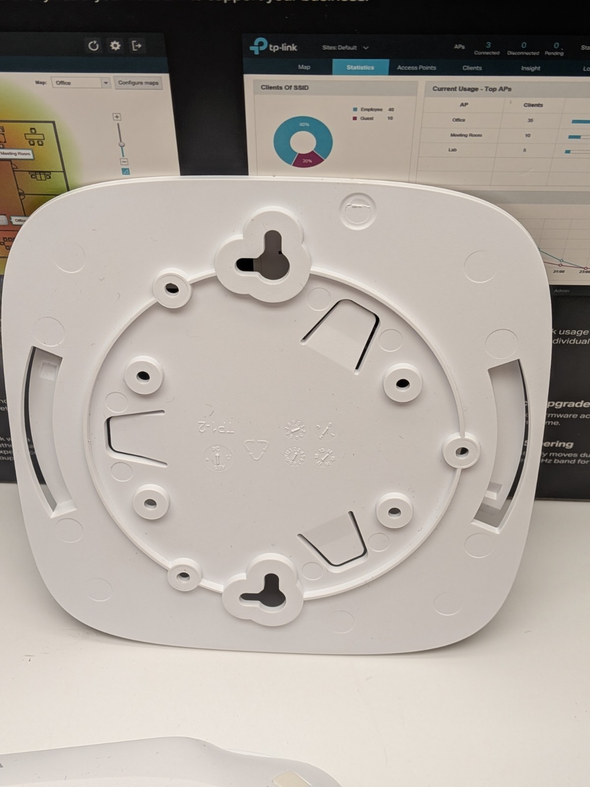 TP-Link AC1200 Wireless Dual Band EAP225(US) Gigabit Ceiling Mount Access Point