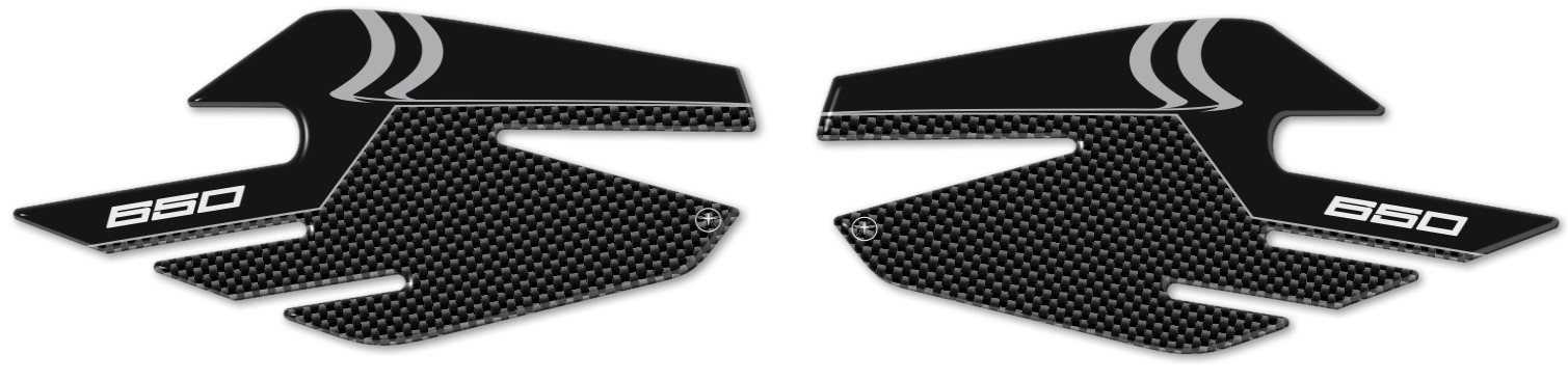 2 Knee Side Tank Protections Compatible With Kawasaki Ninja 650