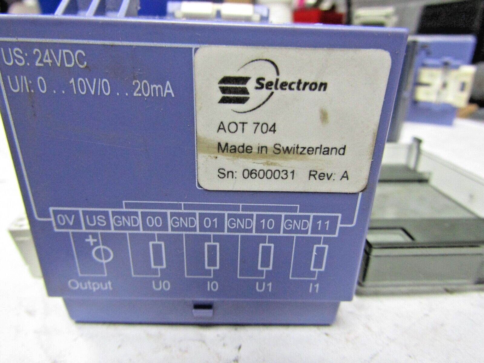 ✌️SELECTRON AOT704 EXPANSION MODULE ANALOG 2 OUTPUT 24VDC