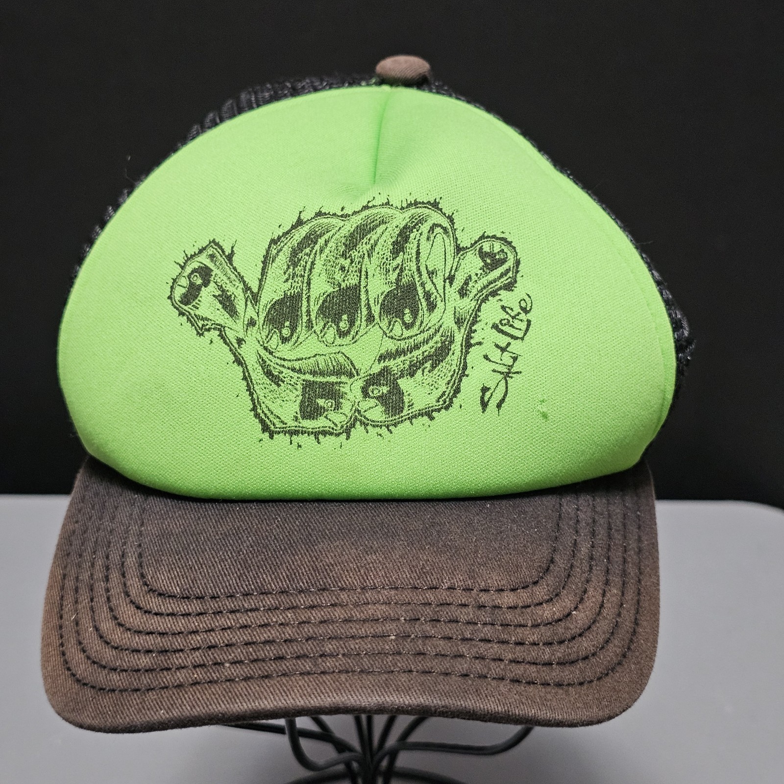 Salt Life Green, Black, Brown Snapback Youth OSFM