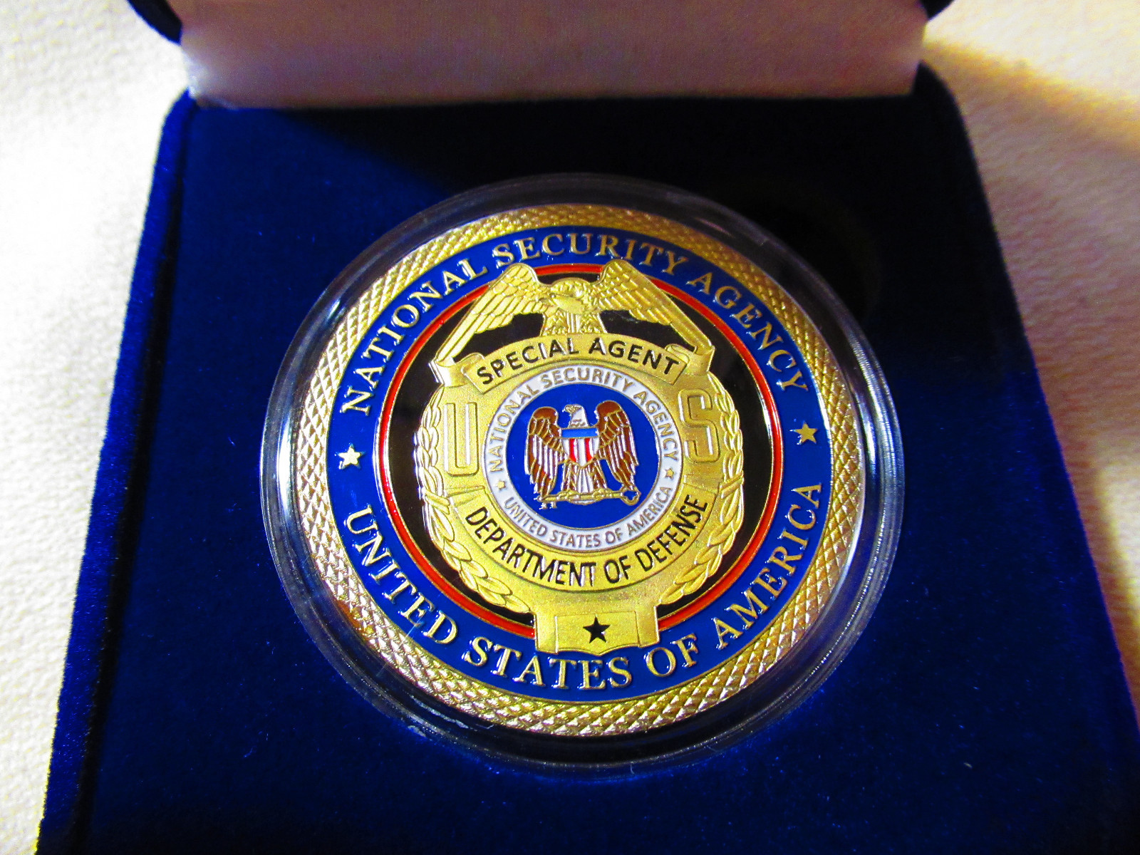 National Security Agency Challenge Coin w/Presentation Box