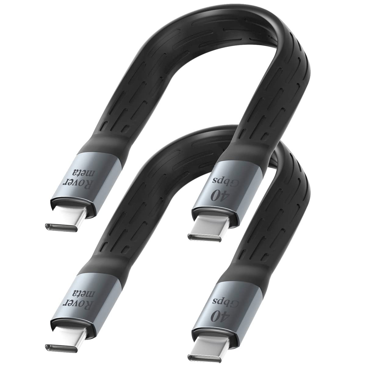 Extra Short Type-C USB4 Cable,5 inch Thunderbolt 4/3 Cable(Gen3 × 2),240W,40Gbps