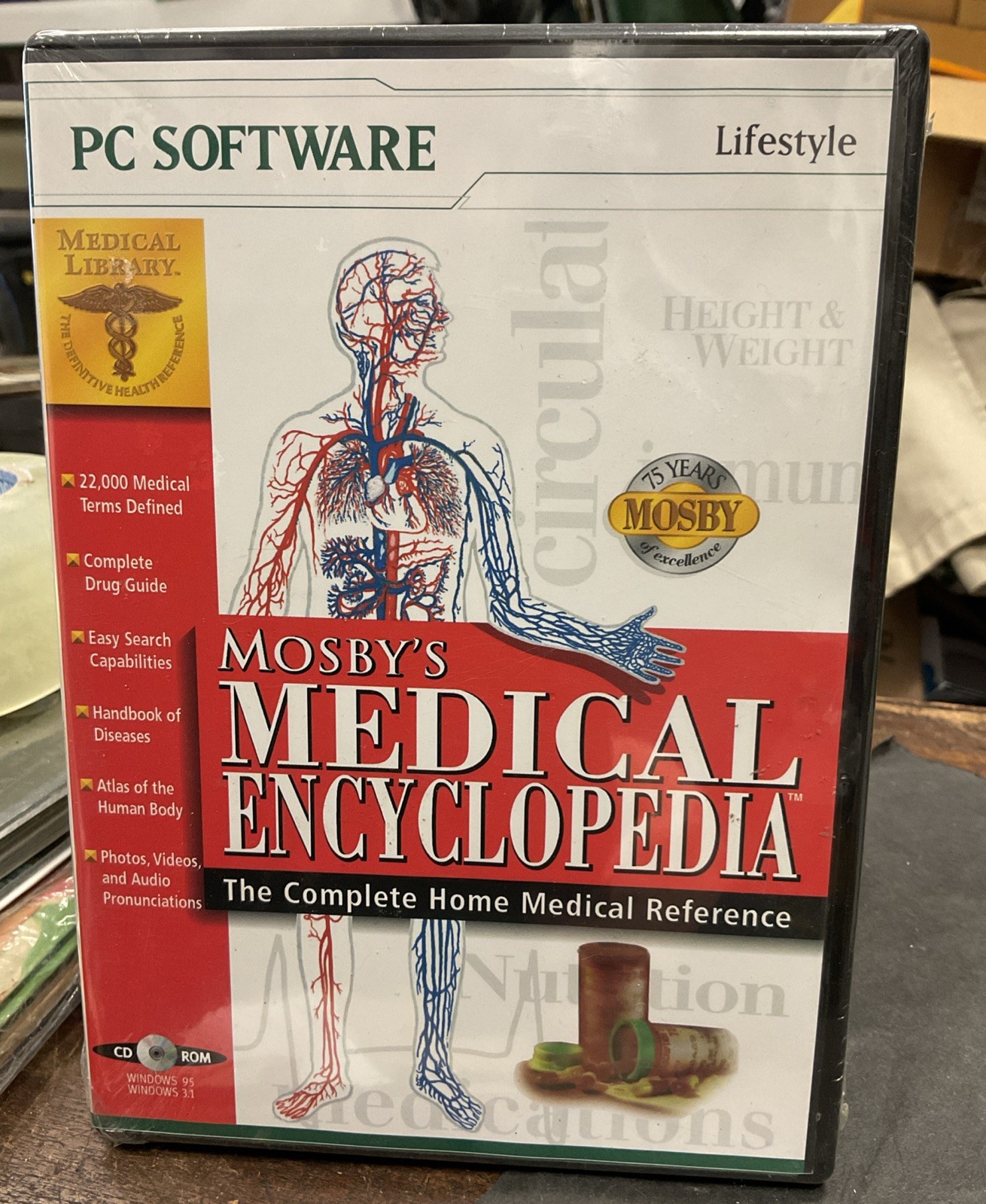New Mosbys Medical Encyclopedia Home Medical Reference CD-Rom Win 95/98 PC Vtg