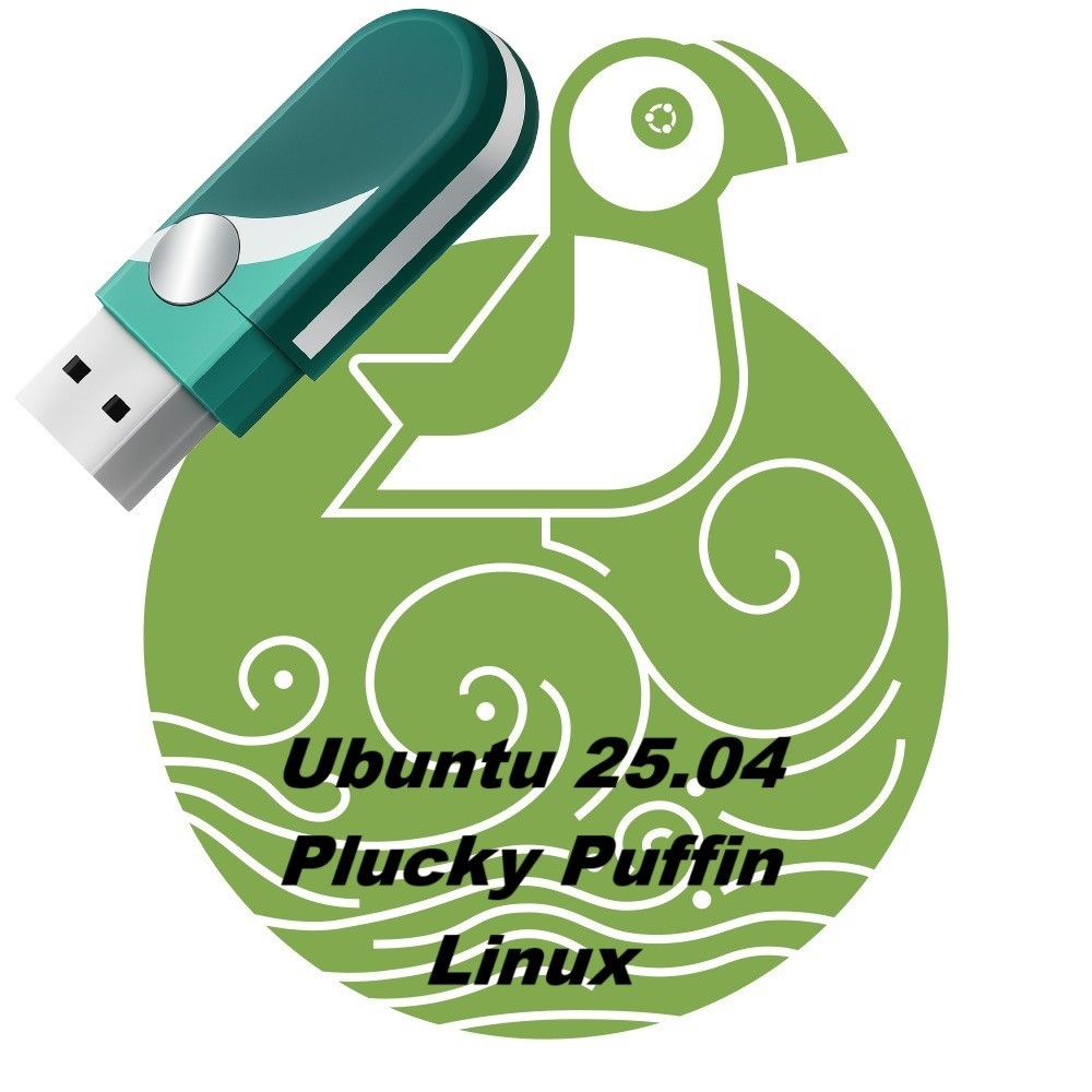 Ubuntu 25.04 Plucky Puffin Linux 64Bit  Live Install Boot Software 10-09-2025