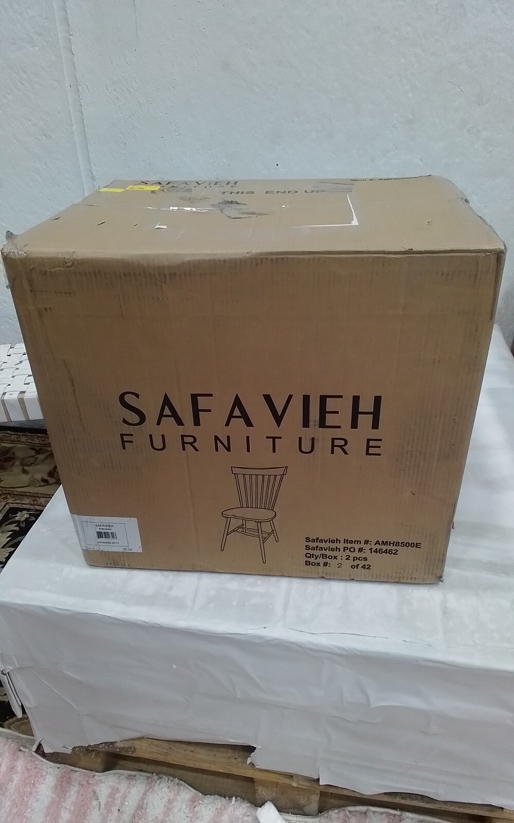 Safavieh PARKER SPINDEL SIDE CHAIR, Reduced Price 2172747797 AMH8500E