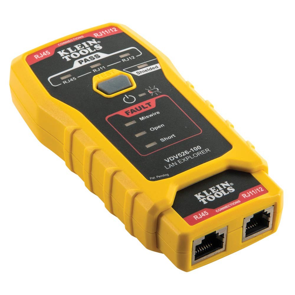 Klein Lan Explorer Test Remote For Rj11 Rj12 Rj45 Cable Testing Vdv526100