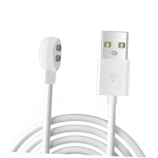 6mm Magnetic USB DC Charger Cable, 2.7ft Replacement Oval Base Charging White