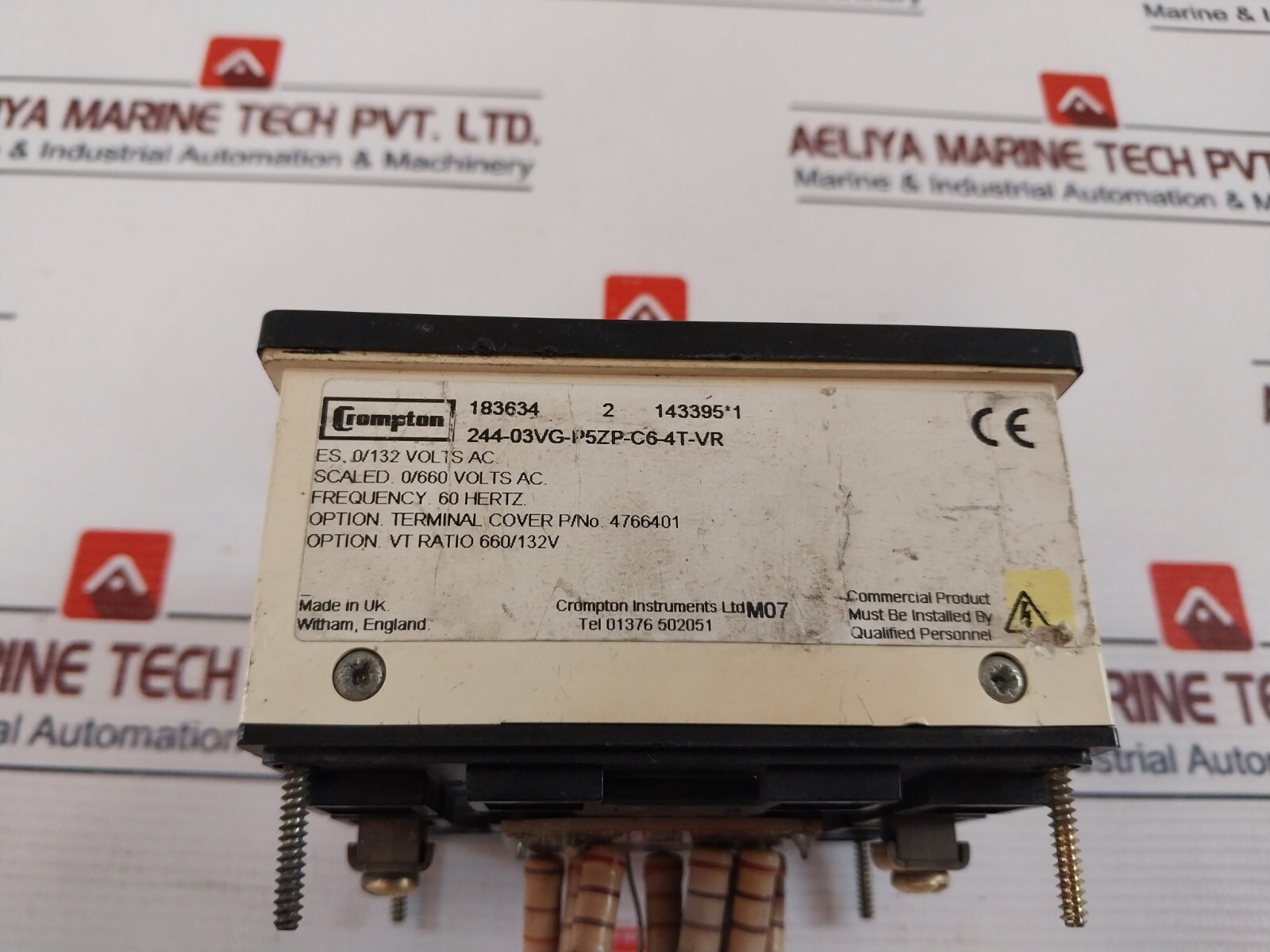 Crompton 0-600V Voltage Panel Meter 4766401