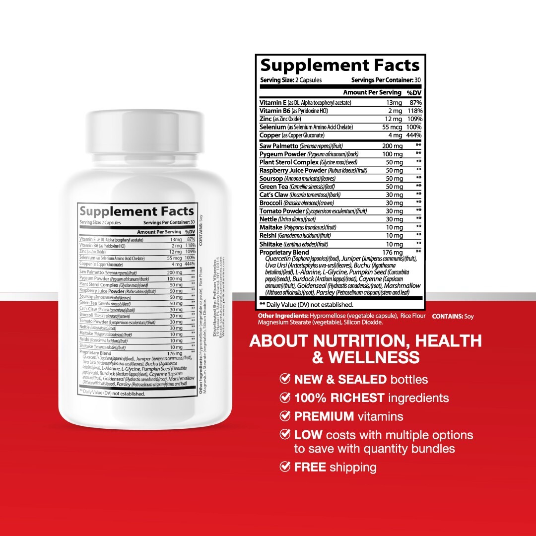 Ortho Prostate- Prostate Support- 10 Bottles- 600 Capsules