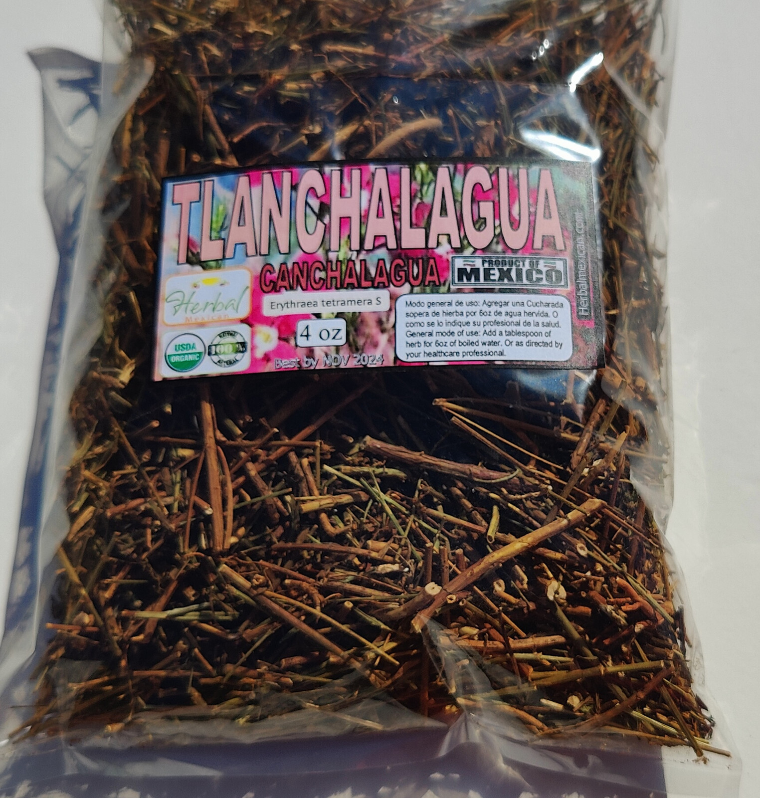 Tlanchalagua hierba/Te 4oz Natural Para adelgazar Quemar Grasa eliminar Toxinas
