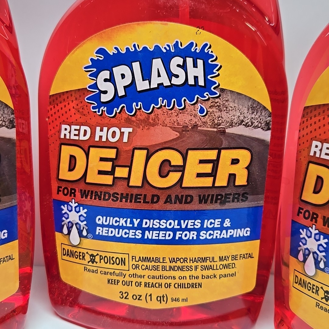1-SPLASH Red Hot De-icer Windshield and Wipers Trigger Spray 32 Ounces