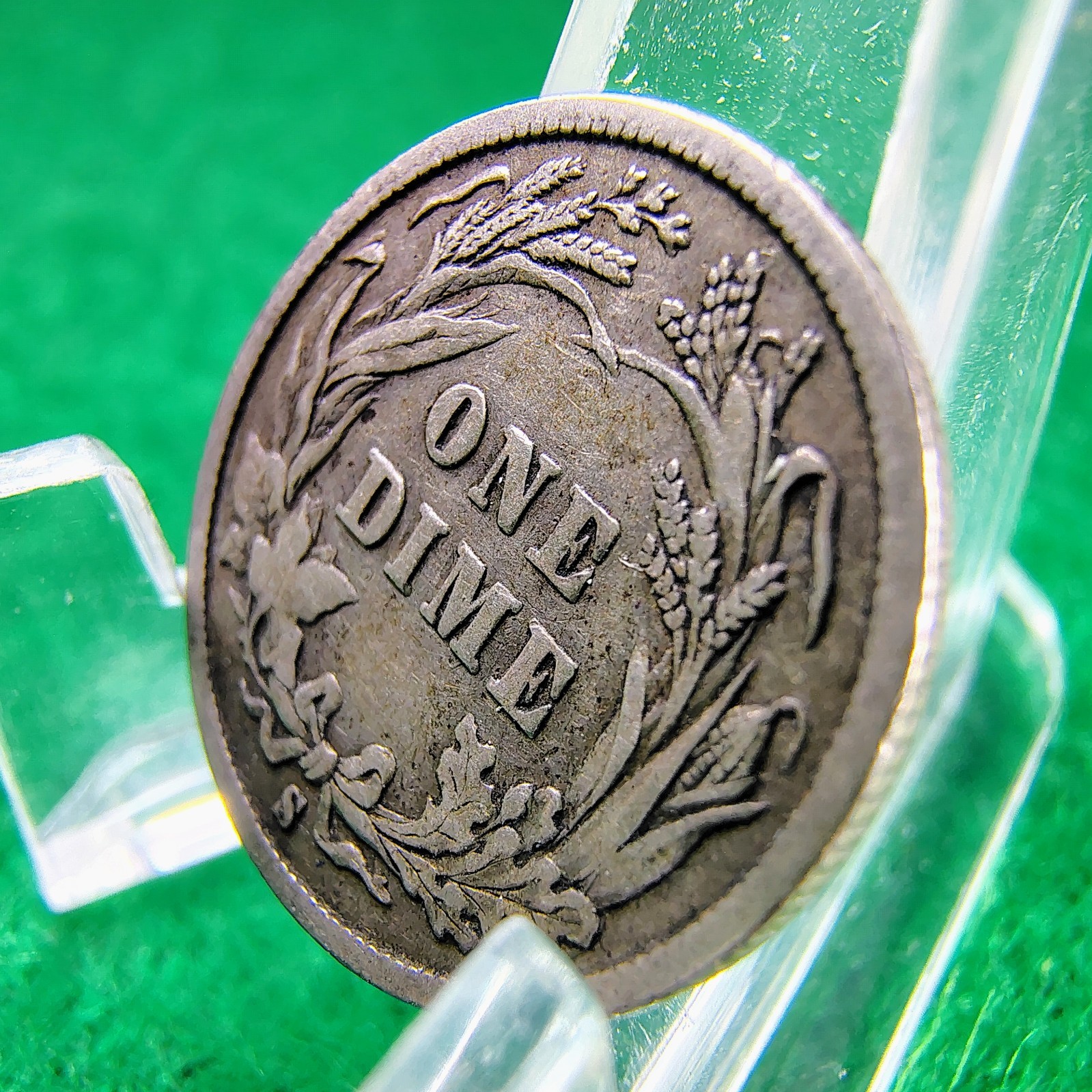 1895-S Barber Dime 10C - Better Date - San Francisco Mint - F-VF - Light Toning