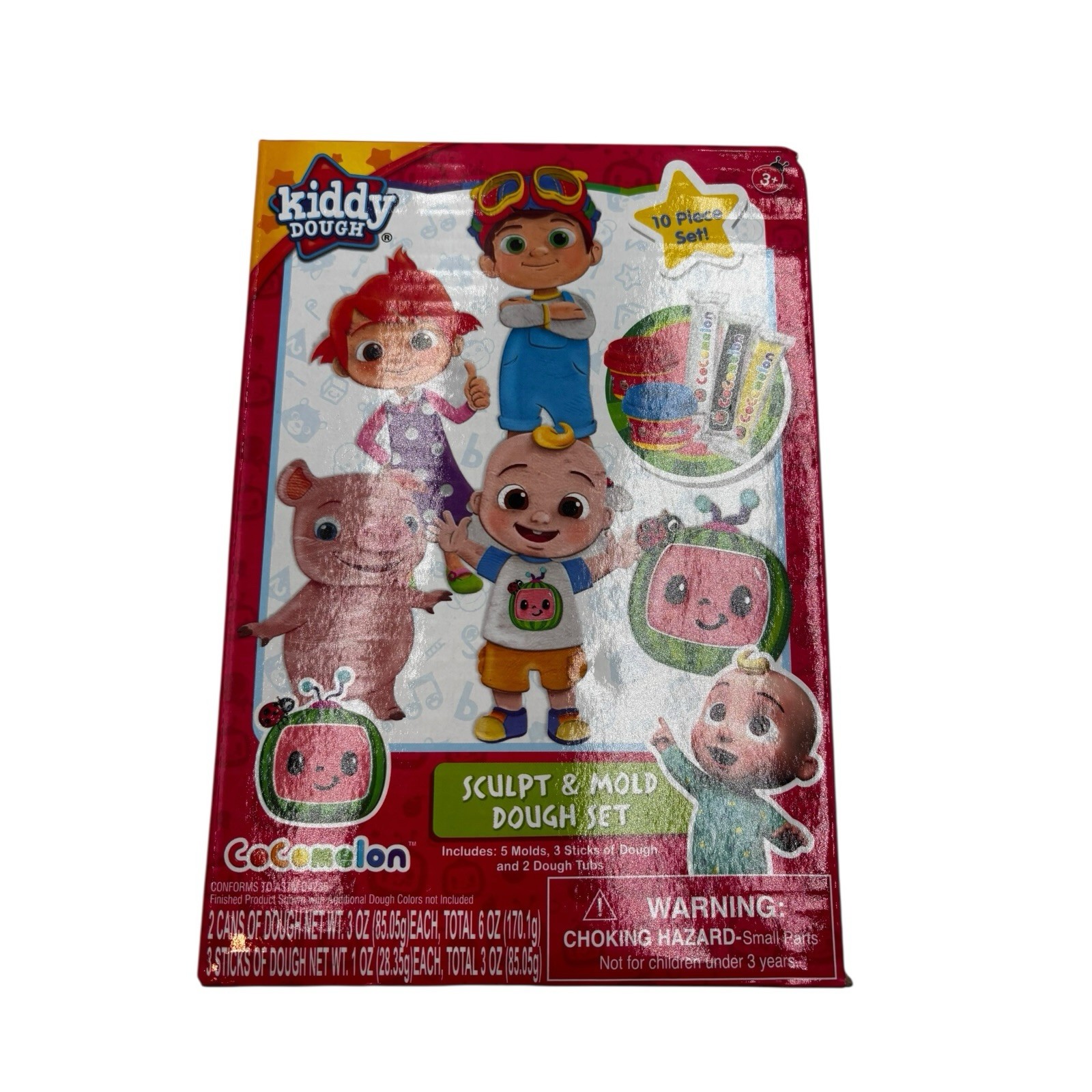 Cocomelon Kiddy Dough Sculpt & Mold Dough Set Activity Set