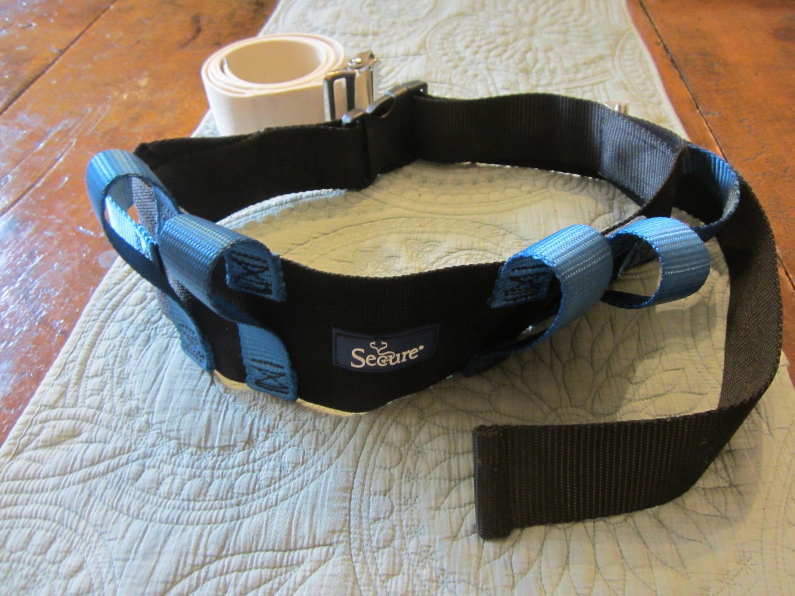 STWB-52 Secure Gait Belt with 6 Hand Grips and Quick-Release Buckle